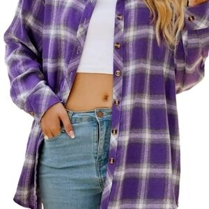 Flannel Plaid NWT Size MED